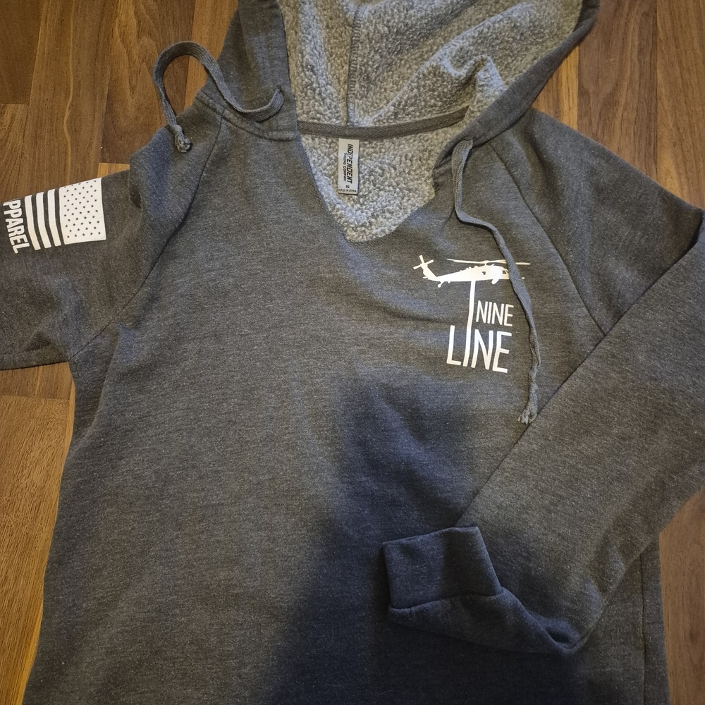 Nine Line Women's Gray Hooded Sweatshirt